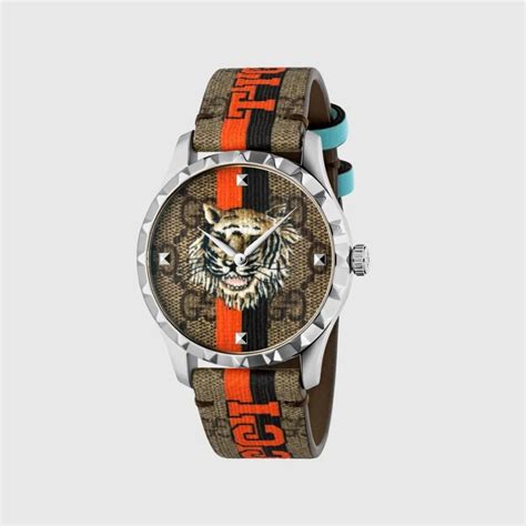 gucci watch with tiger|gucci tiger supreme sale.